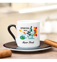 Biyomedikal Mühendisi Türk Kahvesi Fincanı (Siyah)