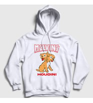 Presmono Unisex Beyaz Houdini Melvins Kapüşonlu Sweatshirt 447593tt (Beyaz)