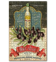 Cakapuzzle Zeytin Zeytin Yağı Afişi Görseli Puzzle Yapboz MDF (Ahşap) (1000 Parça)
