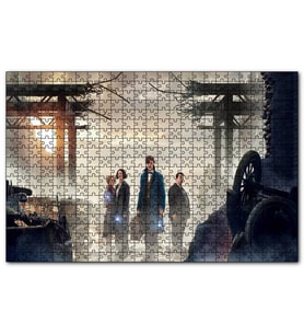 Cakapuzzle Canavarlar Yıkıntılar Arasında  Puzzle Yapboz MDF (Ahşap) (500 Parça)