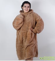Pababo Polar Giyilebilir Battaniye (Mocha)