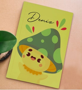 BK Gift Kişiye Özel İsimli Sert Kapaklı Sarı Defter, Arkadaşa Hediye, Yeni İş Hediyesi, Anı Defteri, Doğum Günü Hediyesi-1 (Model 7)