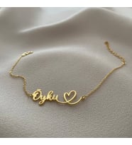 KİŞİYE ÖZEL İSİMLİ 925 AYAR GÜMÜŞ BİLEKLİK (Gold)