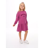 Toontoy Kız Çocuk Ballet Team Nakışlı Elbise (Mor)