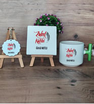 Zabıt Katibi Hediye Seti Kupa Bardak T Kulplu, Dekoratif Taş, Anahtarlık Zabıt Katibine Hediye (Model 8)