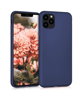 Microsonic Matte Silicone Apple iPhone 11 Pro Max (6.5'') Kılıf (Lacivert)