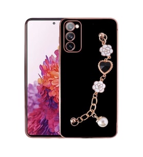 Galaxy S20 FE Kılıf El Tutamaçlı Zore Taka Silikon Kılıf (Siyah)