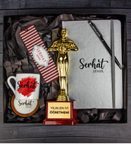 eJOYA Öğretmenlere Özel Oscar Ödülü Hediye Kutusu 110612 (Model 4)