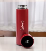 Kişiye Özel 500 ML Dereceli Termos (Kırmızı)
