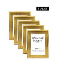 Boş Çerçeve Resim Çerçevesi Düğün Çerçevesi Çerçeve Gold Çerçeve Siyah Çerçeve Beyaz Çerçeve 5 adet (Gold)
