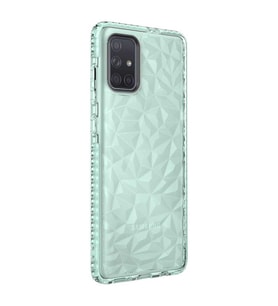 Galaxy A71 Kılıf Zore Buzz Köşeleri Airbagli Prizmatik Tasarım (Yeşil)