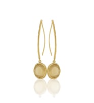Kadir Jewellery 22 Ayar Altın Kaplama Vintage Küpe -El İşçiliği Ve Hipoalerjenik Küpe (Sarı)