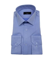 Erkek Slim Fit Jakarlı Gömlek Bgl-st00166 (Koyu Mavi)