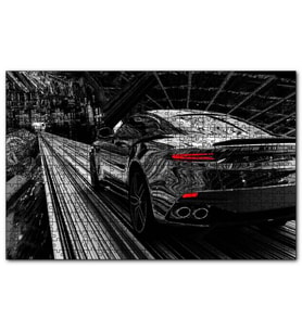 Cakapuzzle Aston Martin Superleggera Volante Siyah  Puzzle Yapboz MDF (Ahşap) (255 Parça)