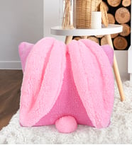 Dekoratif Tavşan Kulaklı Yastık - Yumuşak ve Konforlu (Pembe)