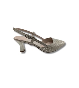 Titania  Abiye Arkası Açık Stiletto - Titania - PLATİN - 39 (Altın)