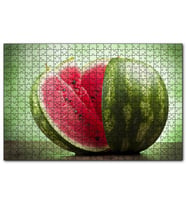 Cakapuzzle Dilimlenmiş Karpuz  Puzzle Yapboz MDF (Ahşap) (255 Parça)