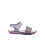 Beyaz Simli Ortopedik Kız Çocuk  Sandalet 24-408 P (Lila)