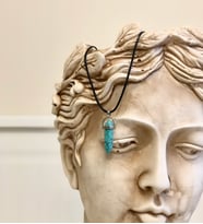 Doğal Taş Kolye (Okyanus Mavi)