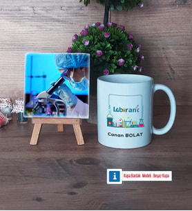 Laborant Fotoğraflı Dekoratif Taş, Kupa Bardak Beyaz Hediye (Model 1)