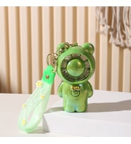 Livava Ayıcık Askılı Mini Fan, Usb li ve Şarj Edilebilir, Mavi, 12x6 (Turuncu)