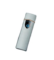 Elektronik USB Şarjlı Tungsten İndüksiyon Dokunmatik Çakmak  (Gümüş)