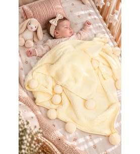 Pabteks Bebek/Çocuk Battaniyesi (Krem)