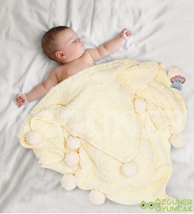Pabteks Bebek/Çocuk Battaniyesi (Krem)