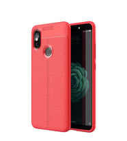 Microsonic Xiaomi Mi 8 SE Kılıf Deri Dokulu Silikon (Kırmızı)
