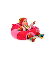 TOKKO Bebek Bebe Yatmaz Oturma Destek Minderi - Bebek Koltuğu - Büyük Bebek Oturağı Bebeyatmaz (Fuşya-Pembe)