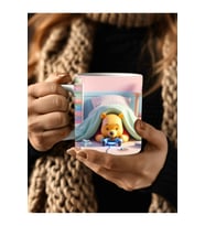 Winnie the Pooh - Kaplan Tigger - İyor - Piglet Baskılı 3D Tasarım Seramik Kupa Mug (16)