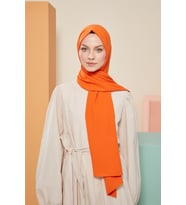 LARİSSA SCARF MEDİNE İPEĞİ ŞAL (Turuncu)