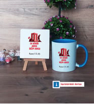 Asker Hediyesi Dekoratif Taş, Kupa Bardak Kırmızı Hediye (Model 3)