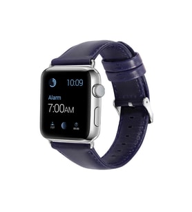 E2M APPLE WATCH 38-40MM KRD-10 DERI KIRMIZI KORDON (Lacivert)