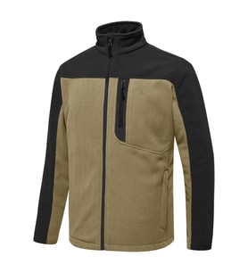 Ghassy Co. Erkek Antipilling Thermal Garnili Tam Fermuarlı Polar Ceket (Bej)