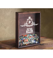 BK Gift Kişiye Özel İsimli Tarihli Bira Kapağı Koleksiyonu Ahşap Kumbara, Sevgiliyer Hediye, Ev Hediyesi, Arkadaşa Hediye, Tasarım Ahşap Kumbara (Model 2)