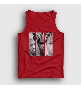 Presmono Unisex Sarı Three XXXTentacion Atlet 49265tt (Kırmızı)