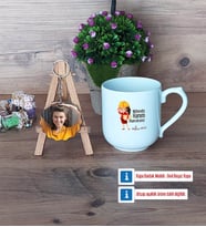 Mühendisler Günü Hediyesi Kupa Bardak Beyaz ve Fotoğraflı Ahşap Anahtarlık Hediye (Model 5)