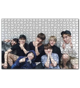 Cakapuzzle BTS Kore Pop Gülümseyen Yüzler  Puzzle Yapboz MDF (Ahşap) (1000 Parça)