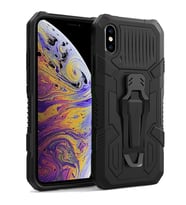 Apple Iphone X / XS Zırh Tank Kılıf Yüksek Koruma (Siyah)