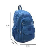 Klinkır Büyük Boy Kadın Sırt Çantası Yağmura Dayanıklı Hafif Kumaş 571 Collection (Mavi)
