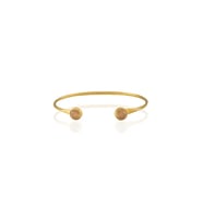 Kadir Jewellery 22 Ayar Altın Kaplama El İşçiliği Zirkon Taşlı Kadın Charm Bileklik (Turuncu)