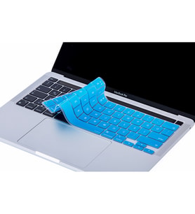 MacBook Pro Klavye Koruyucu 13inc A2251 2289 A2338 16inc A2141 İngilizce Türkçe (Açık Mavi)