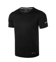 Erkek Nem Emici Hızlı Kuruma Atletik Teknik Performans Spor T-shirt Drıfıt-kısakol (Siyah)
