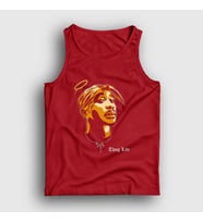 Presmono Unisex Haki Angel Tupac Shakur Atlet 45516tt (Kırmızı)