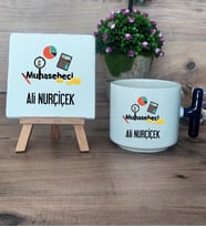 Muhasebeci Hediye Seti Kupa Bardak T Kulplu ve Dekoratif Taş Muhasebeciye Hediye (Model 2)