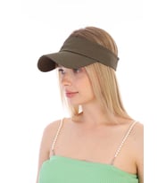 Uv Koruyuculu Unisex Siperlikli Tenisci Şapka (Haki)
