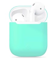 Apple Airpods 1. / 2. Nesil Uyumlu Kılıf Silikon Renkli Yumuşak Case 13 (Turkuaz)