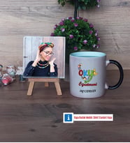 Okul Öncesi Öğretmeni Fotoğraflı Dekoratif Taş, Kupa Bardak Beyaz Hediye Öğretmenler Günü Hediyesi (Model 9)