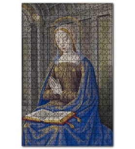 Cakapuzzle Kutsal Kitap Okuyan Azize Puzzle Yapboz MDF (Ahşap) (1000 Parça)